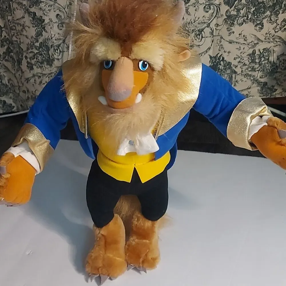 Beauty and the Beast Beast/Prince Adam Plush Disney 1992 Mattel Stuffed Animal